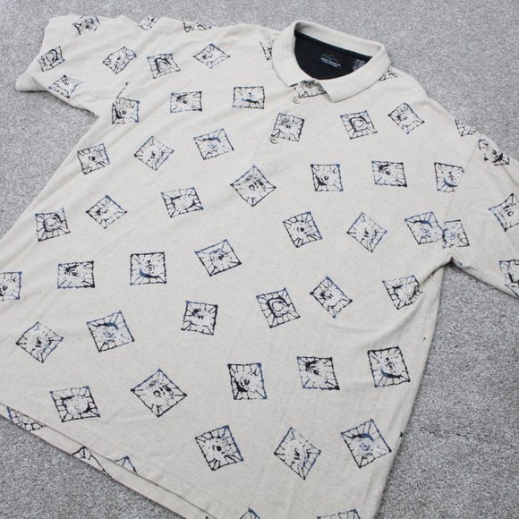 Greg Norman Collection Polo Men's XL Tan Linen Blend Pullover S/S Collared Golf - Picture 3 of 9